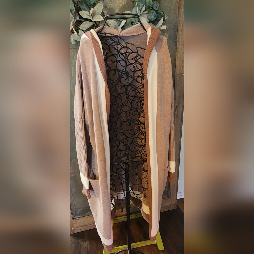 Cardigan with hood